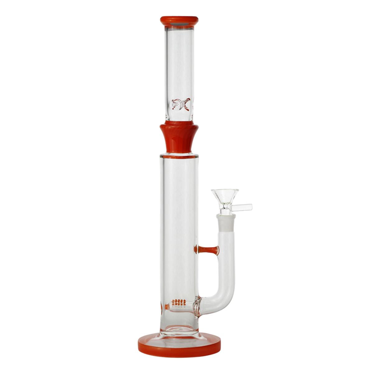 17.5" Glass Water Pipe With Perc and Glass Bowl Bong - Supply Natural