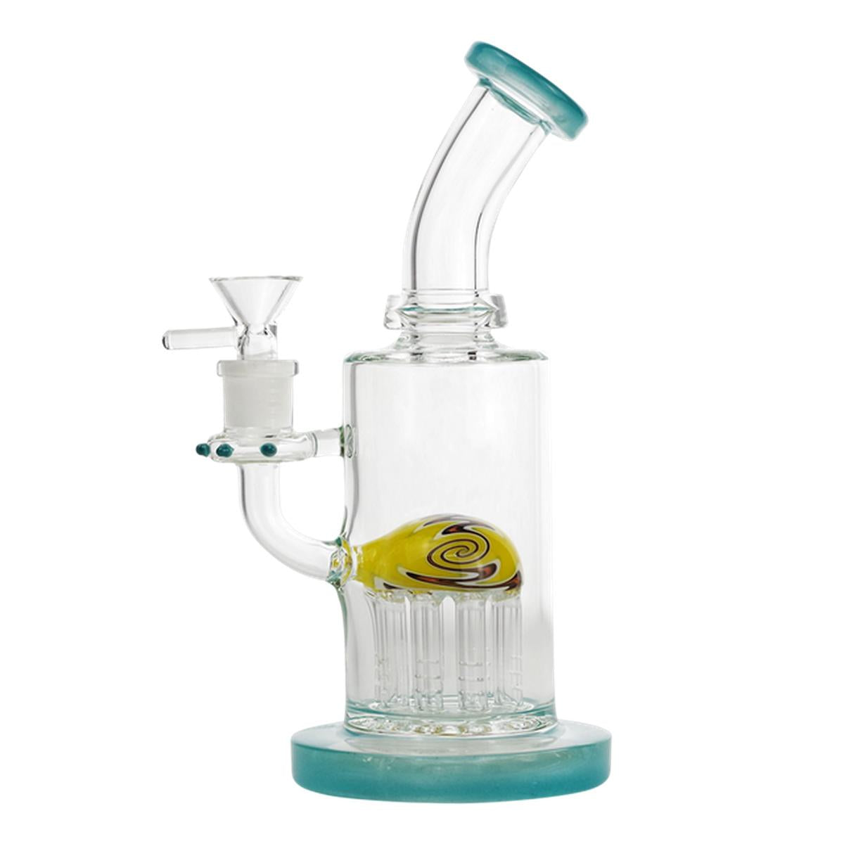 10" Bent Eagle Head Tire Perc Water Pipe Bong - Supply Natural
