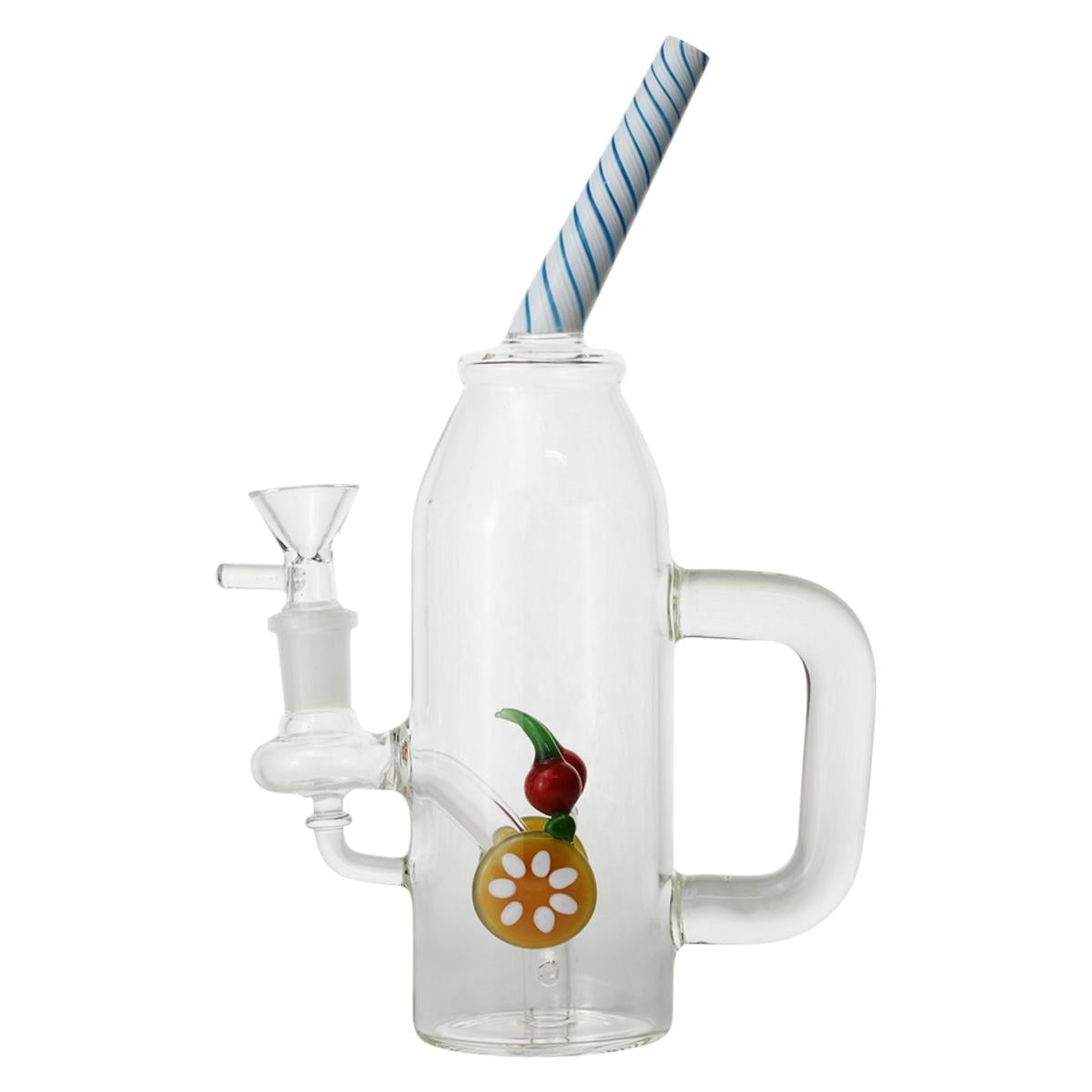 8.9" Drinking Cup Glass Water Pipe Bong - Supply Natural