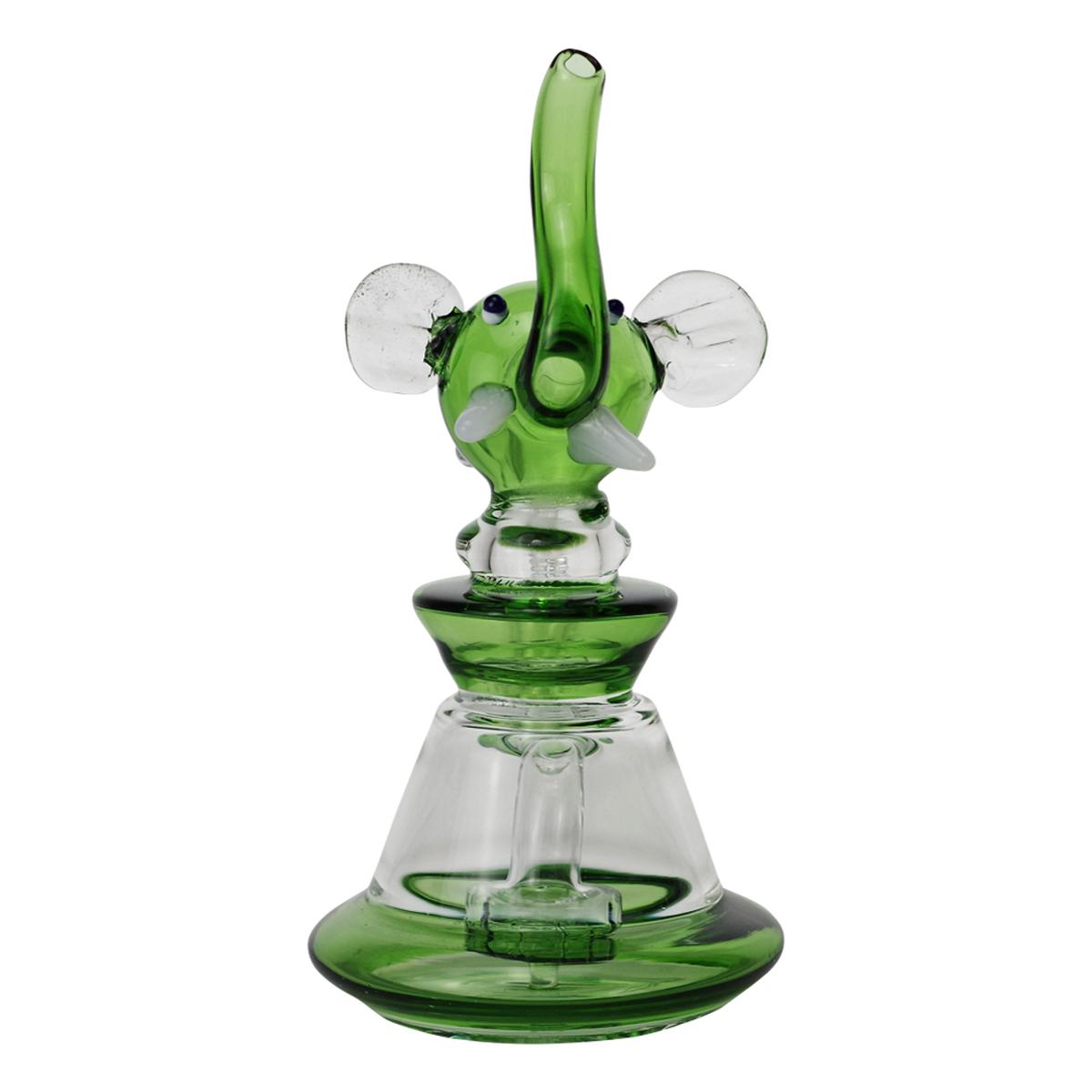 7” Glass Water Pipe Elephant Design Bong - Supply Natural