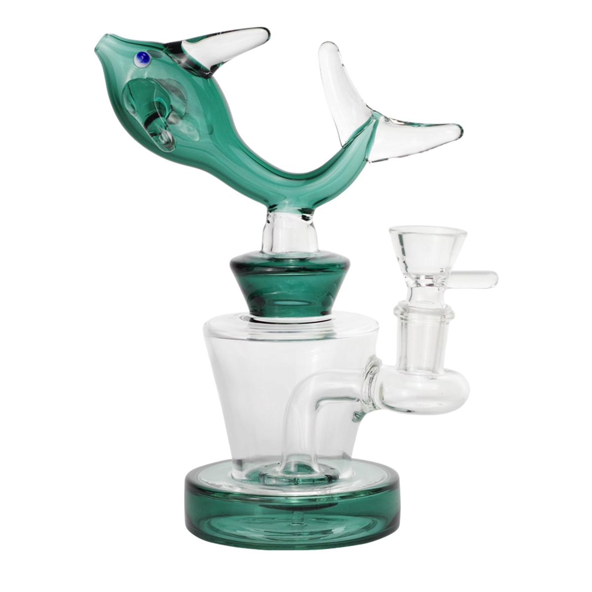 7” Glass Water Pipe Shark Design Bong - Supply Natural