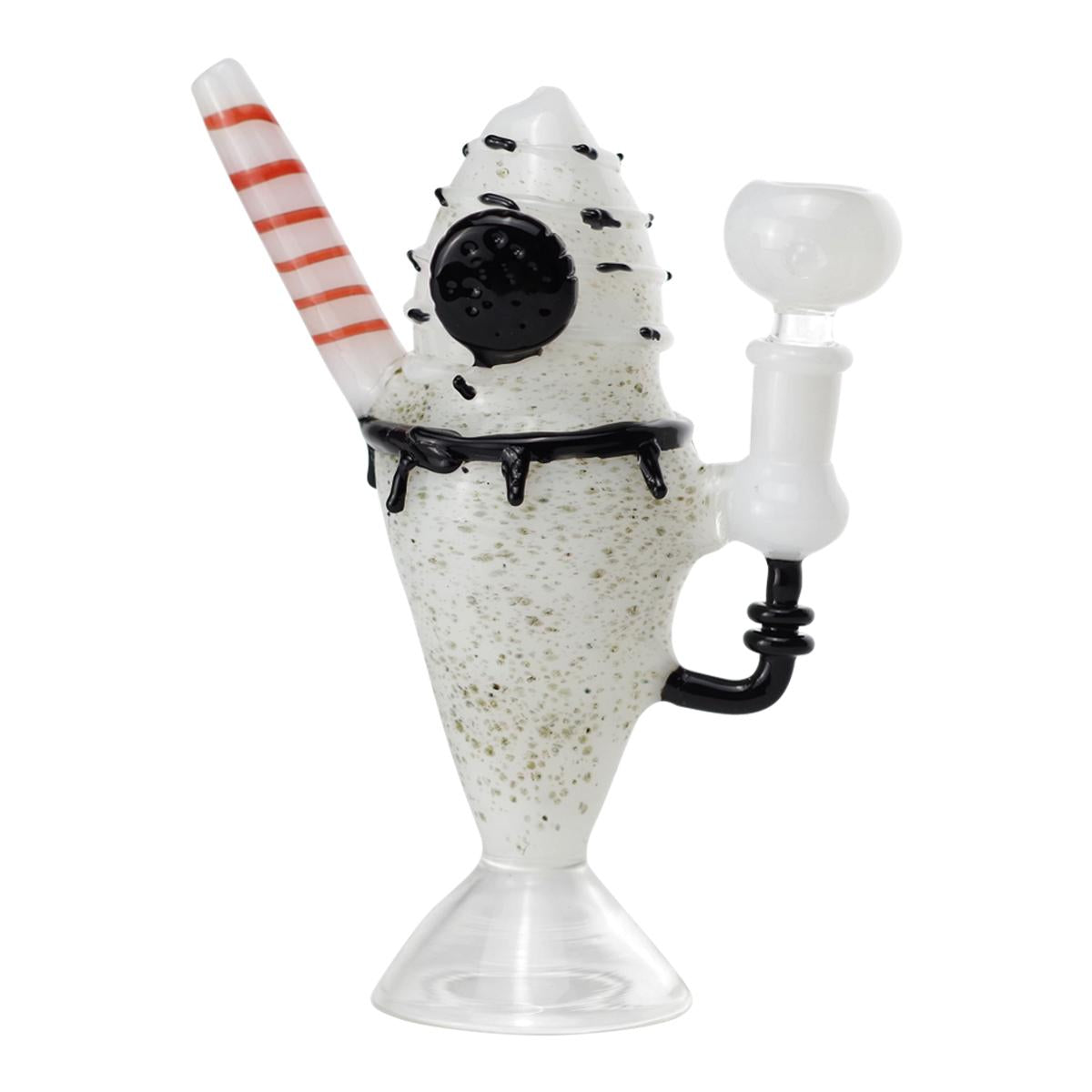 7” Glass Water Pipe Ice Cream Design Bong - Supply Natural