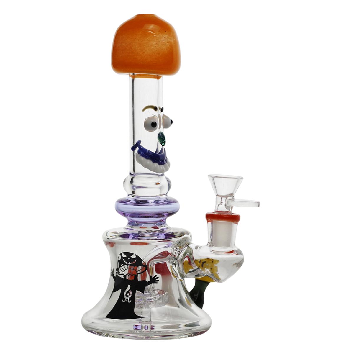 Biigo 6" Glass Water Pipe Mushroom Head Design - Supply Natural