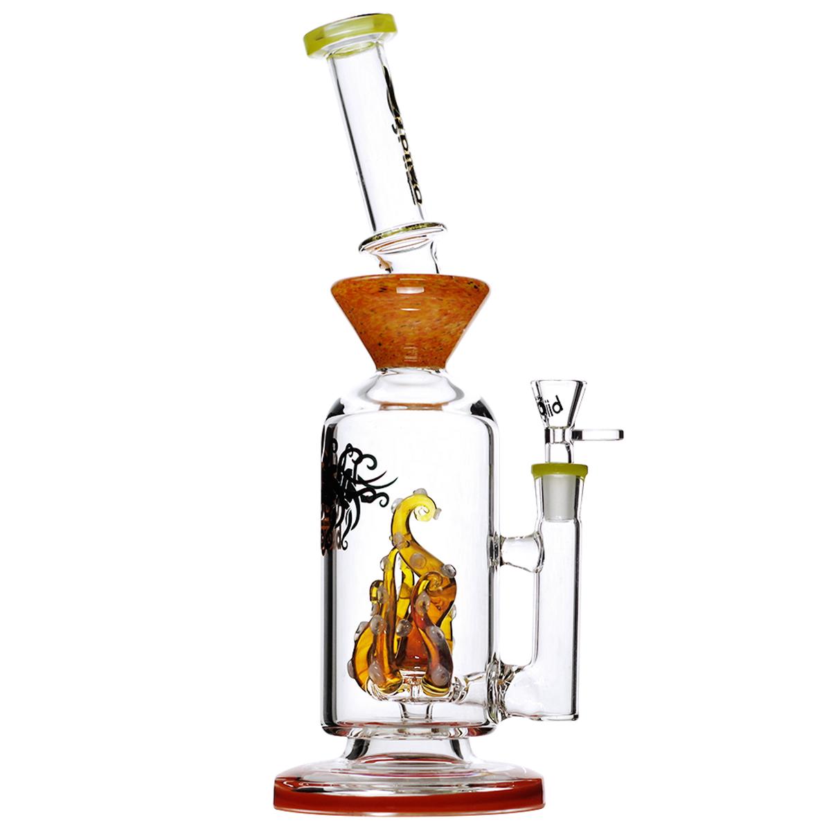 12.9" Biigo Glass Water Pipe Tentacle Perc Design Bong - Supply Natural