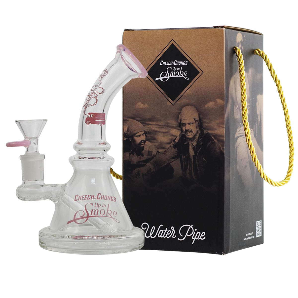 7.25" Famous Brandz Water Pipe Cheech and Chong Strawberry  Bong - Supply Natural