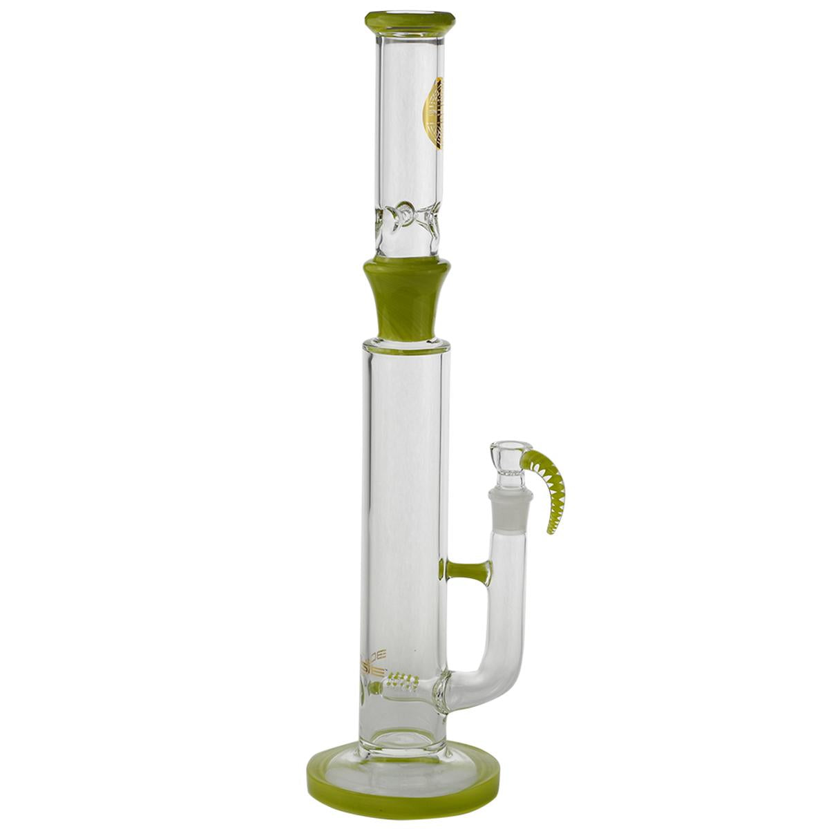 Bougie Glass 18" Water Pipe With Inline Perc & Horned Bowl Bong - Supply Natural