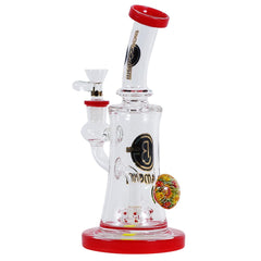 Big Mom Glass Red Water Pipe With Side Flower Bong - Supply Natural