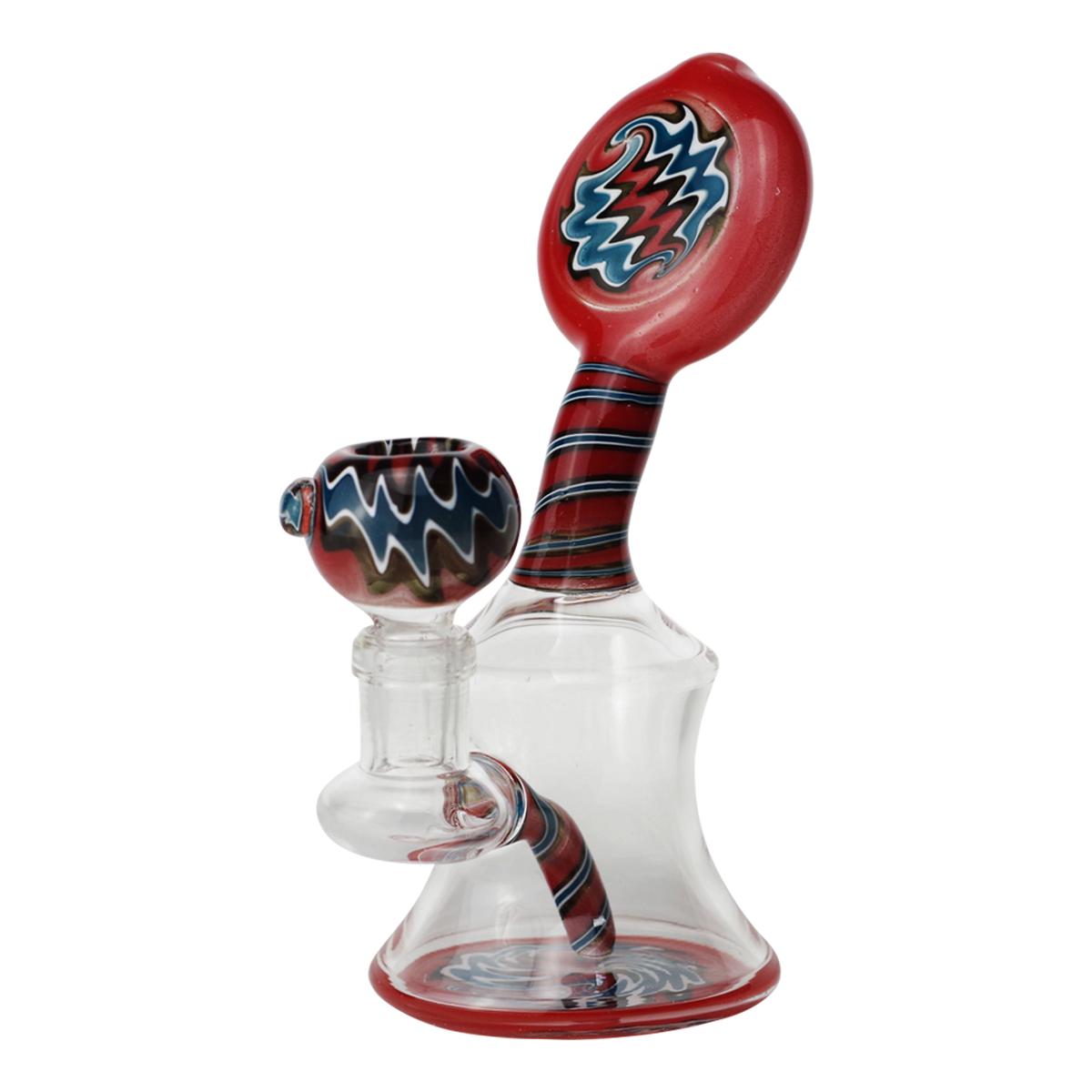 6" Glass Water Pipe Swirl Pattern Design  Bong - Supply Natural