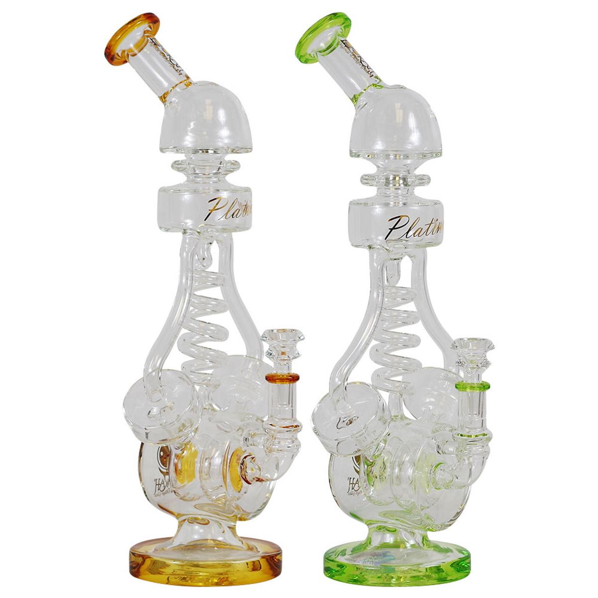 Lookah 15" Recycler Water Pipe With Perc Bong - Supply Natural