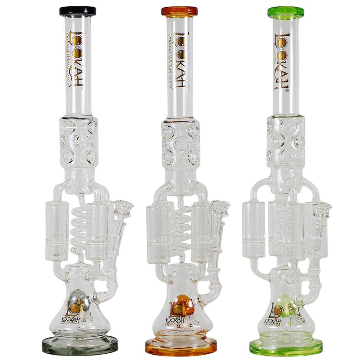Lookah 23" Recycler Straight Neck Water Pipe With Percs Bong - Supply Natural