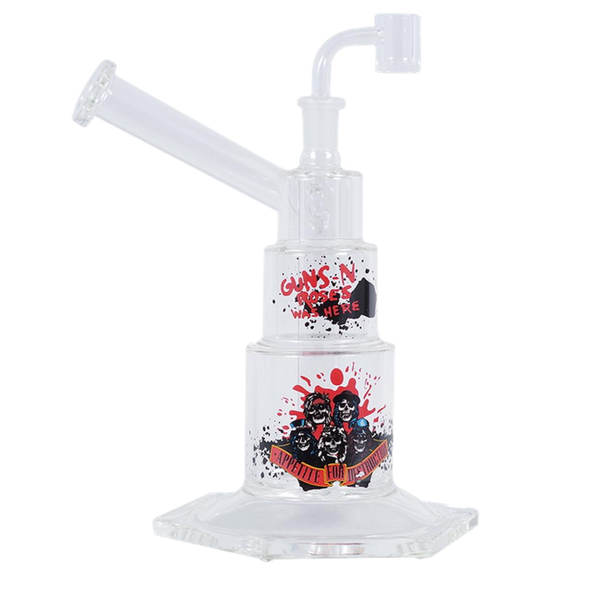 Famous Brandz Glass Water Pipe Guns & Roses Bong - Supply Natural