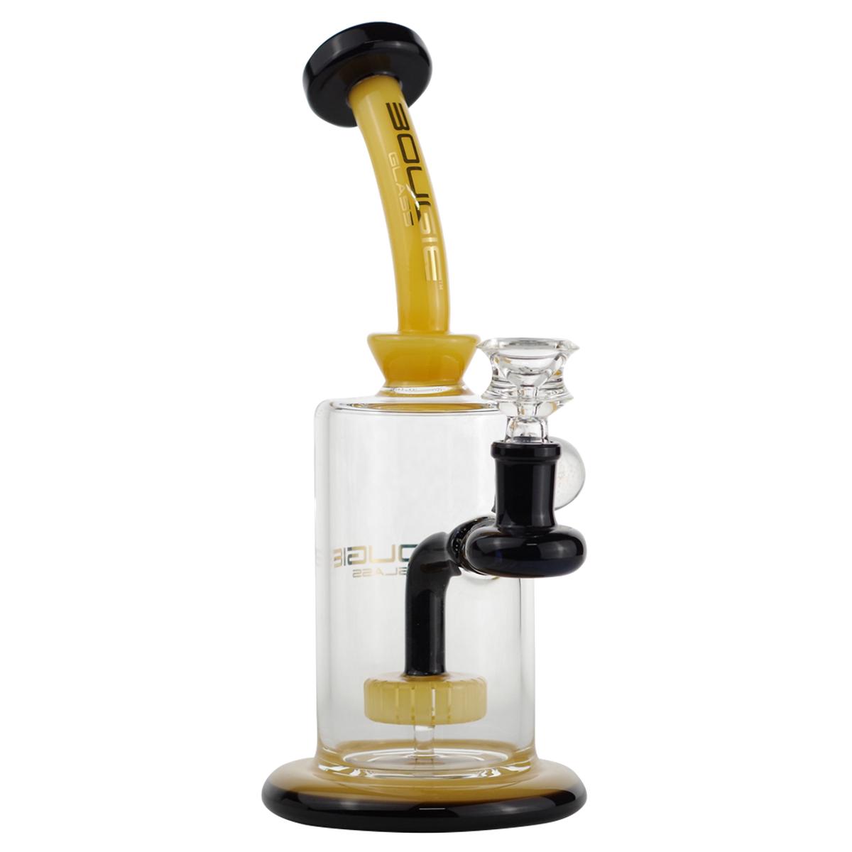 Bougie Glass 10" Water Pipe With Perc & Side Marble Bong - Supply Natural