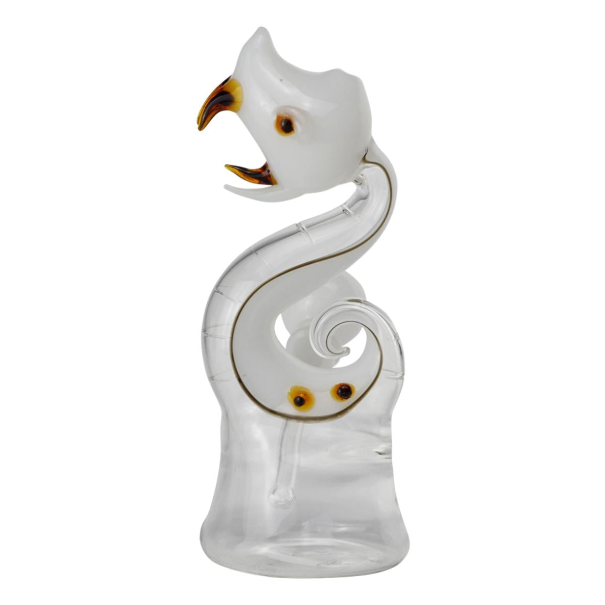 7” Glass Water Pipe Snake Design Bong - Supply Natural