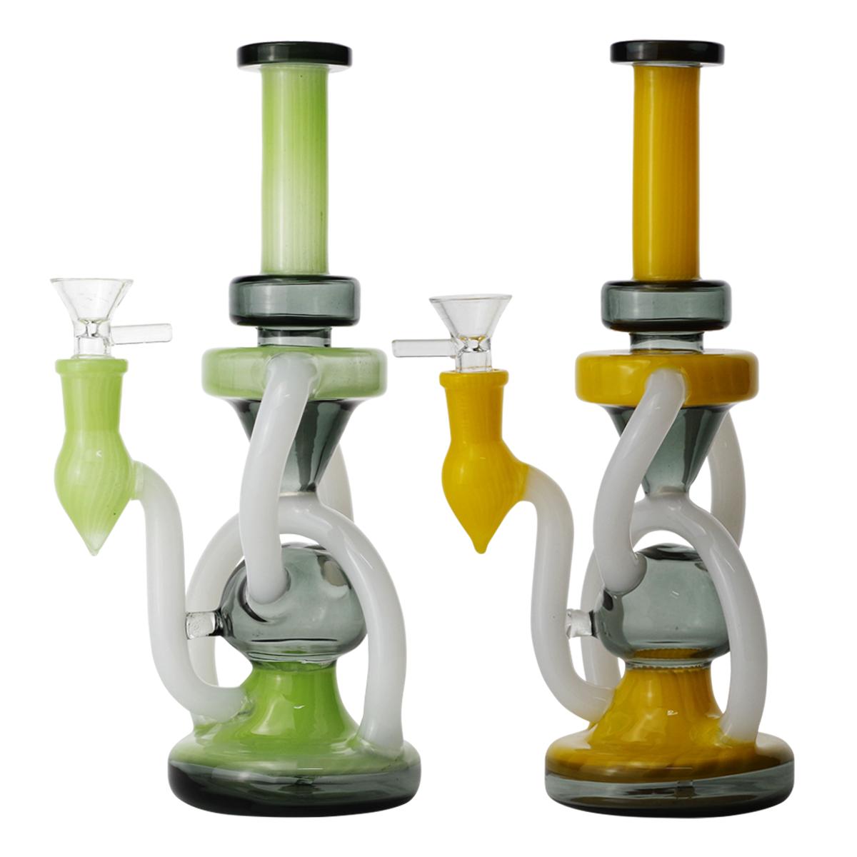 9.8" Glass Water Pipe Recycler Style Bong - Supply Natural