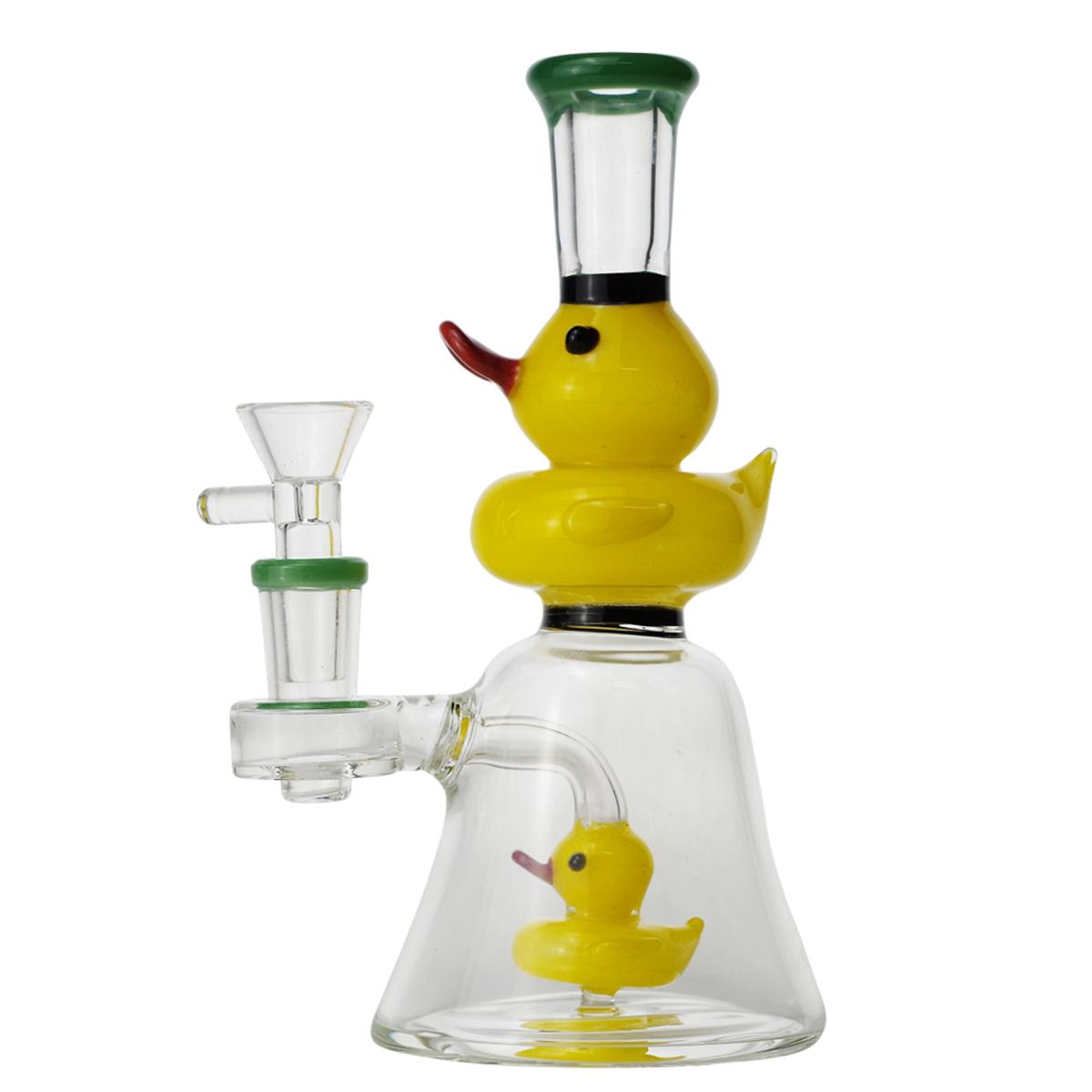 7.5" Glass Water Pipe Duck Design Bong - Supply Natural