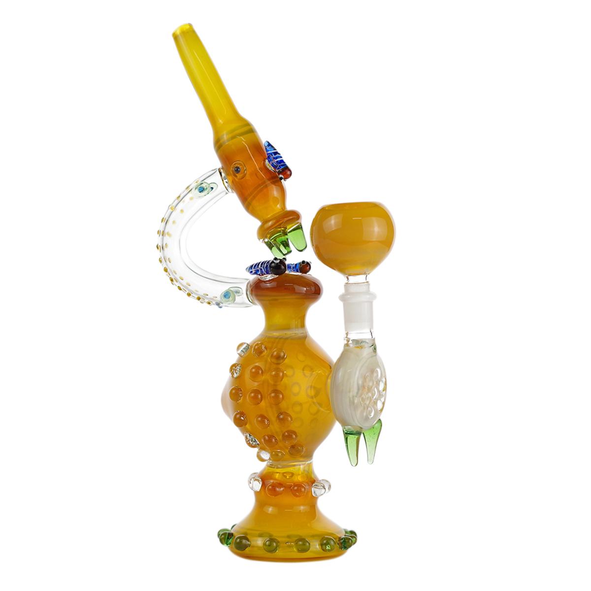 11" Glass Water Pipe Microscope Design Bong - Supply Natural