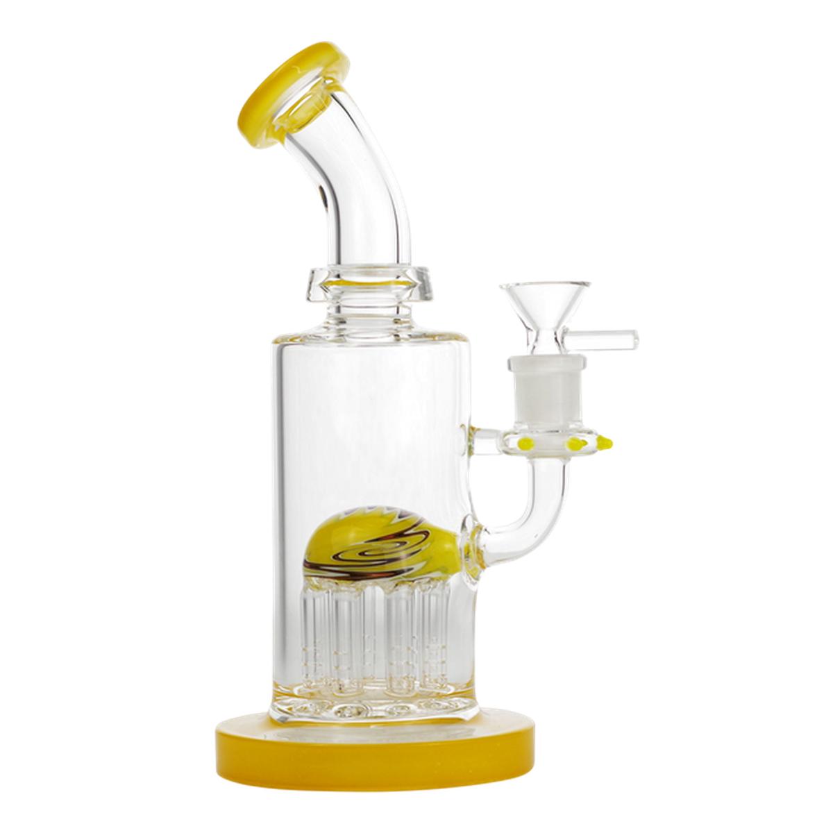 10" Bent Eagle Head Tire Perc Water Pipe Bong - Supply Natural