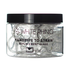 White Rhino Hand Pipe to Straw Replacement Glass 2ct - Supply Natural