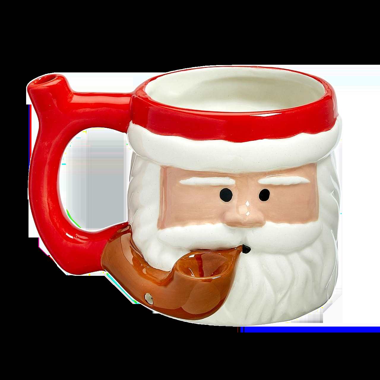 Wake N' Bake Santa Claus Coffee Mug With Pipe Bowl - Supply Natural