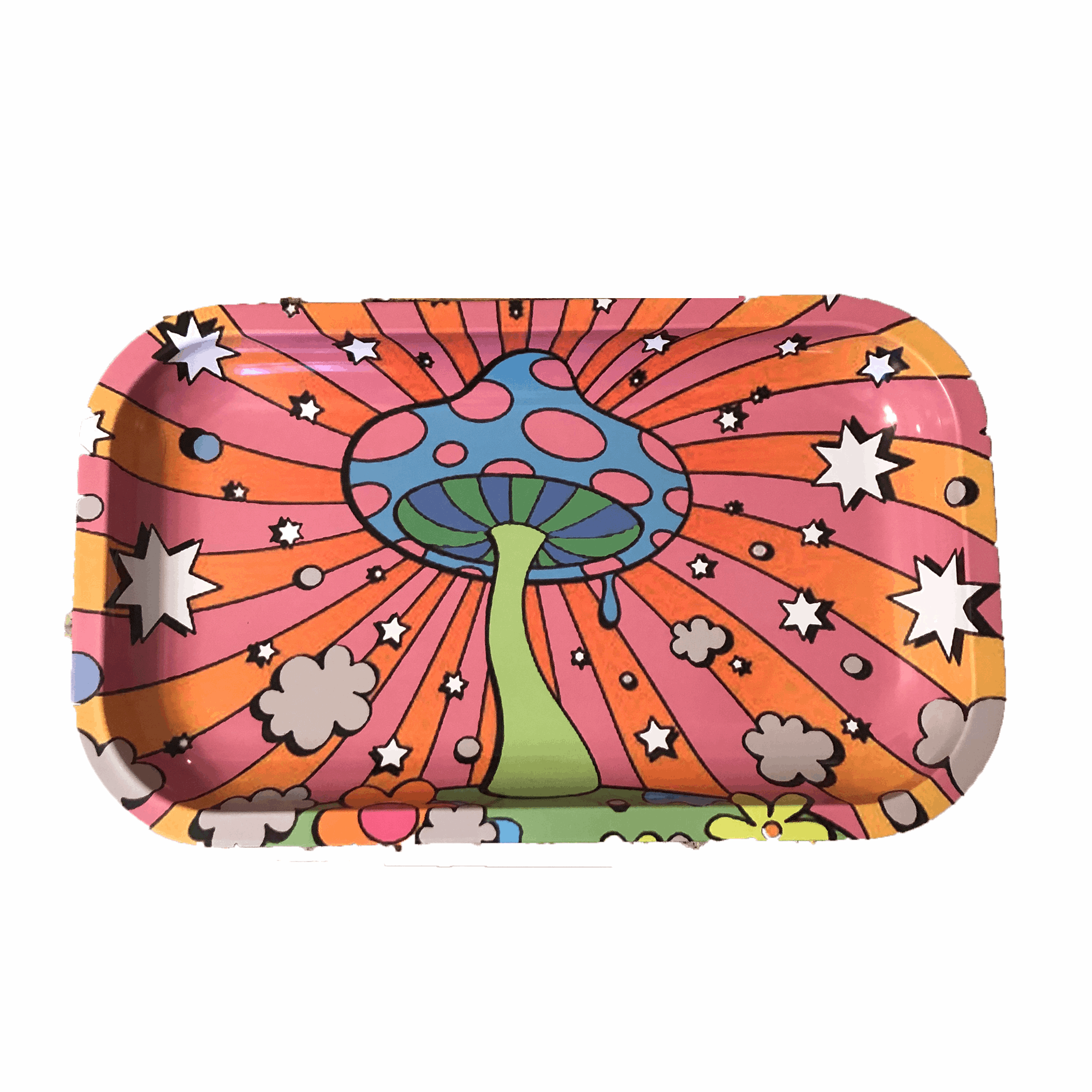 Mushroom Land Trippy Medium Rolling Tray - Supply Natural