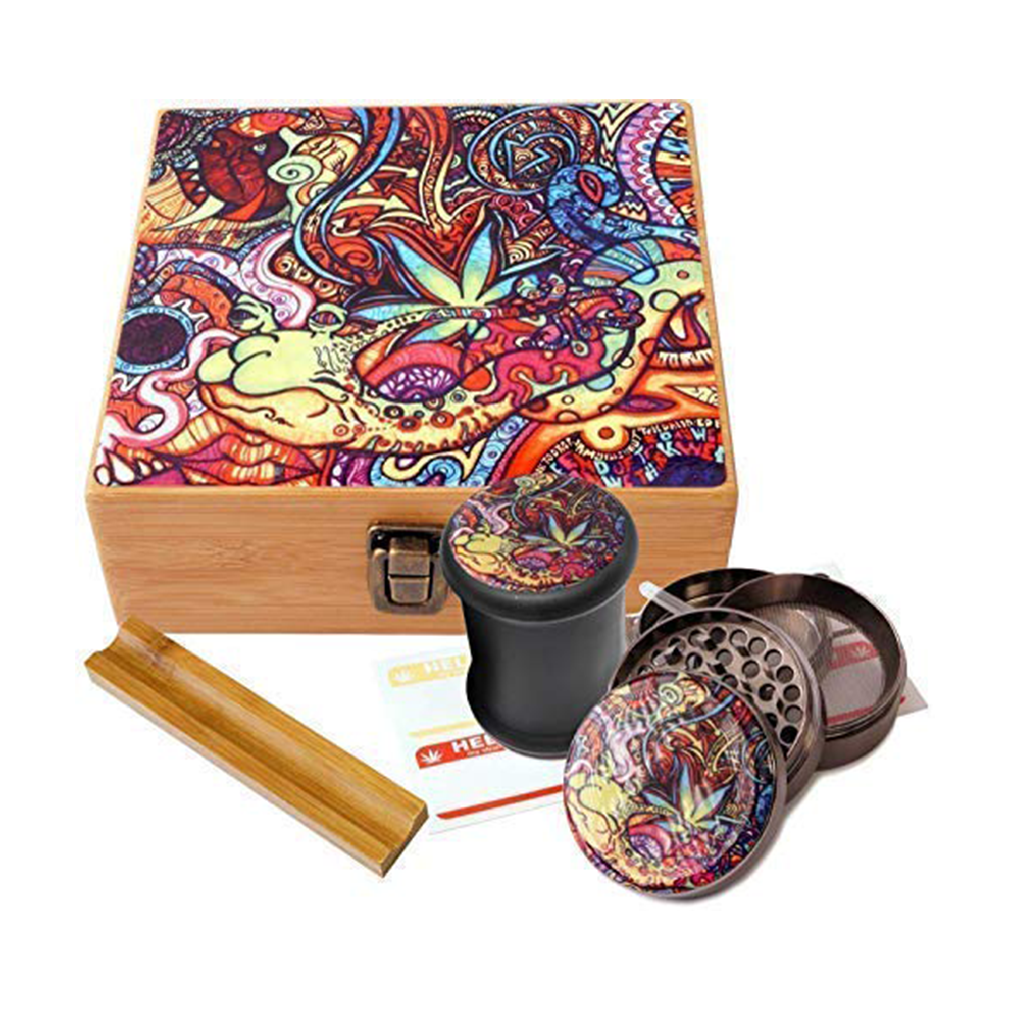 Stash Box "Trippy Leaf" Large - Supply Natural