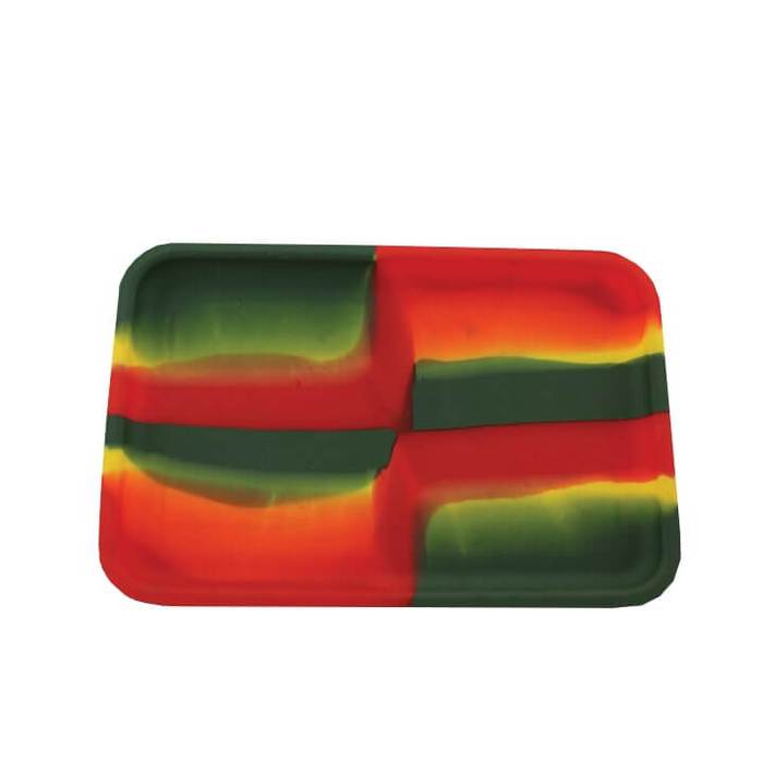 Rasta Silicone Rolling Tray Dab Medium - Supply Natural