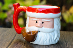 Wake N' Bake Santa Claus Coffee Mug With Pipe Bowl - Supply Natural
