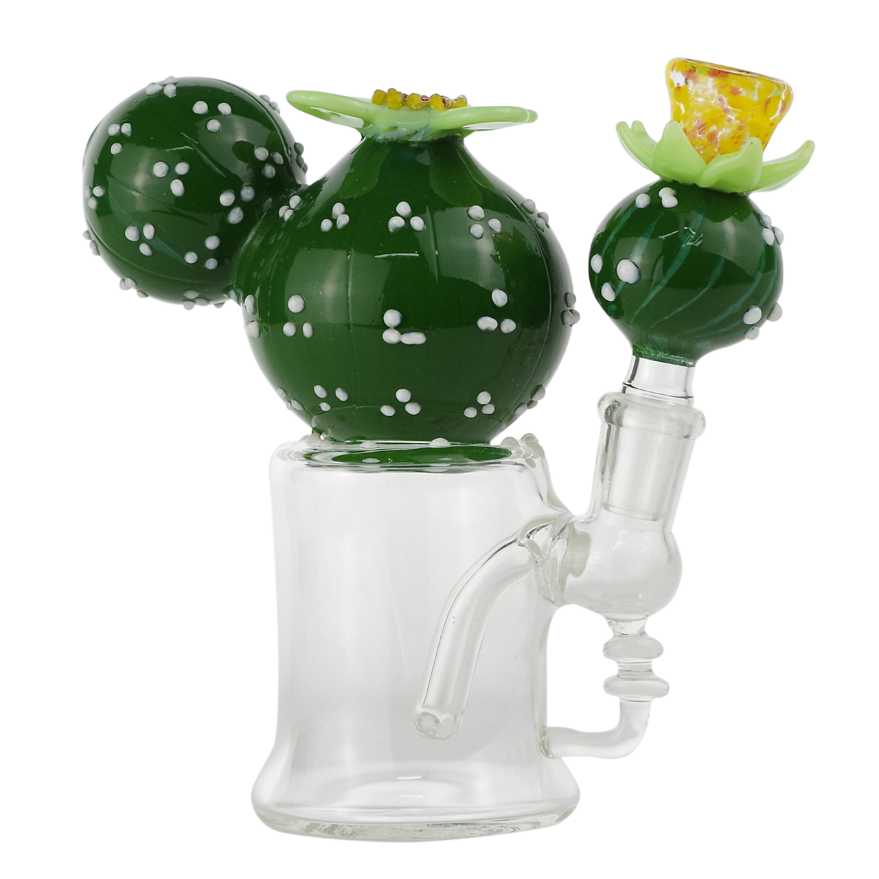 6" Glass Happy Cactus Bong - Supply Natural