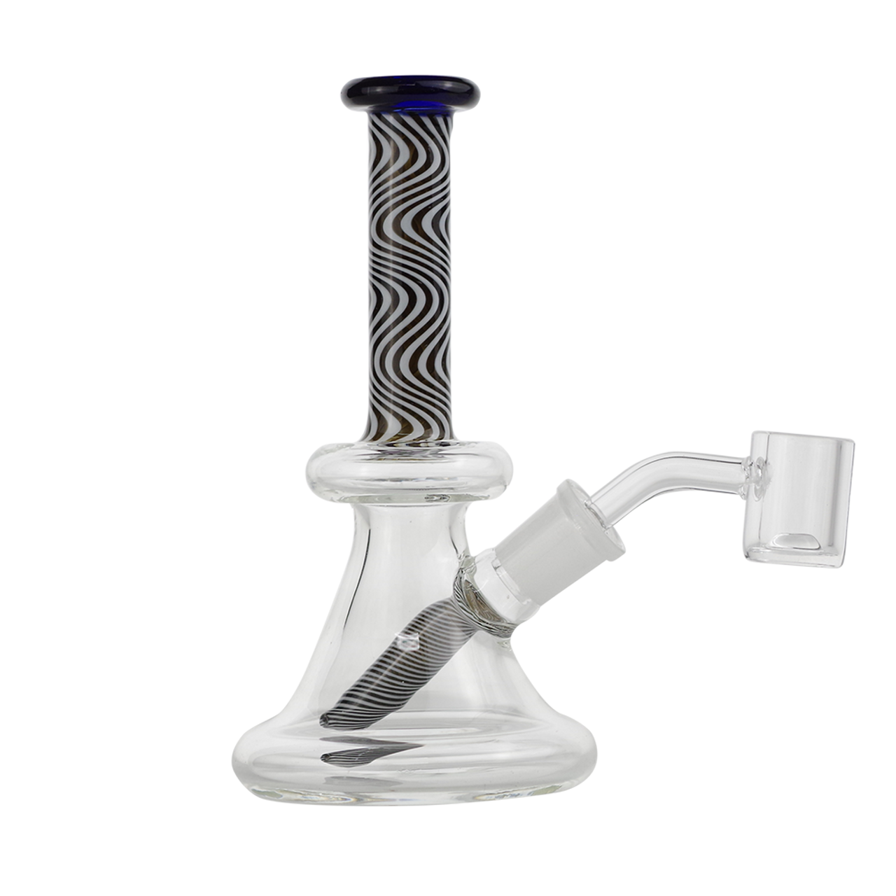 6" Micro Glass Water Pipe With Banger and Fixed Downstem Bong - Supply Natural