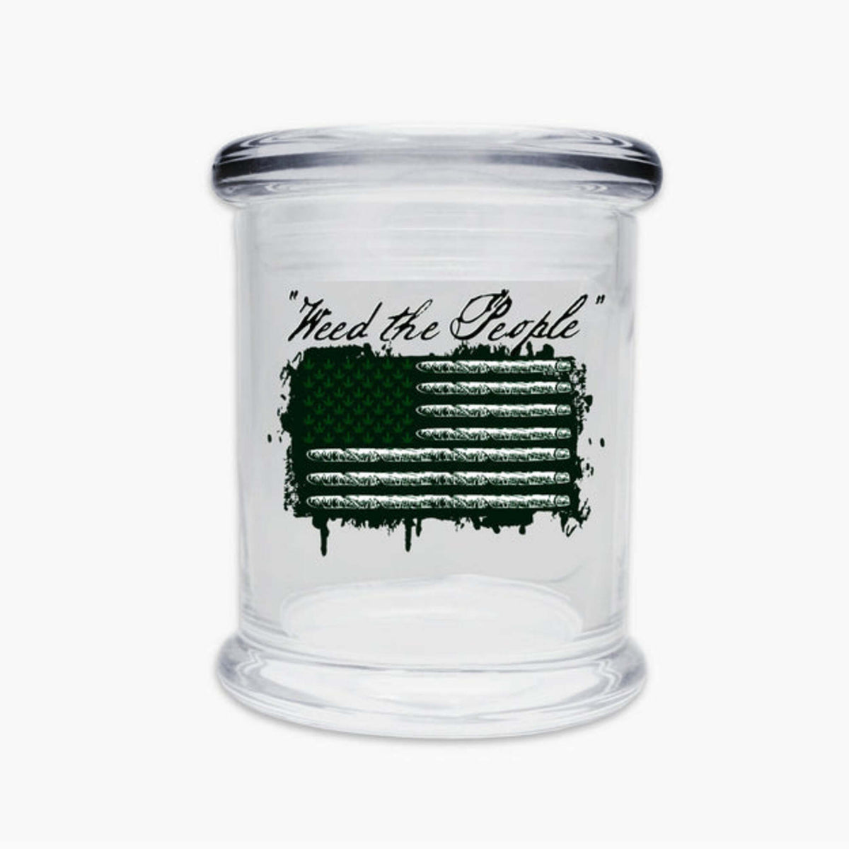 Glass Jar "Weed The People" 12oz - Supply Natural