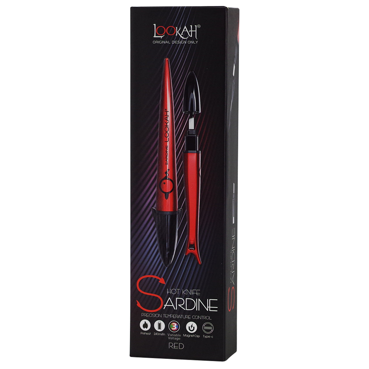 lookah sardine red box product hot knife eletric 3 modes mah 