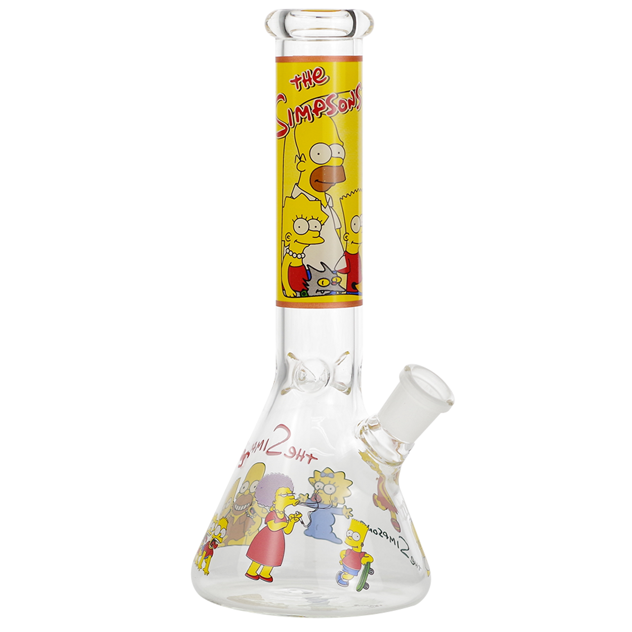 10" Glass Water Pipe Cartoon Design - Supply Natural