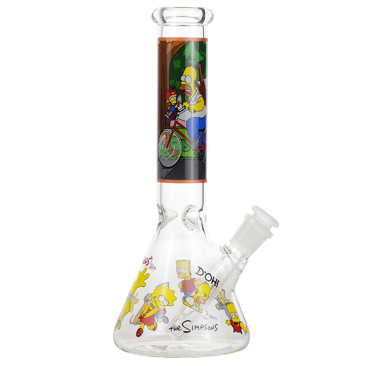 10" Glass Water Pipe Cartoon Design - Supply Natural