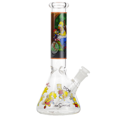 10" Glass Water Pipe Cartoon Design - Supply Natural